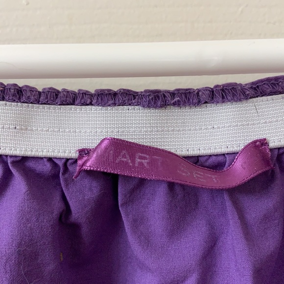 🌷3 for$25🌷Smart Set, US S, Purple Pleated Shirred Cap Sleeve Sweetheart Top - Picture 7 of 9
